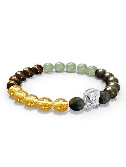 Sterling Silver Leo Money Magnet Bracelet For Men