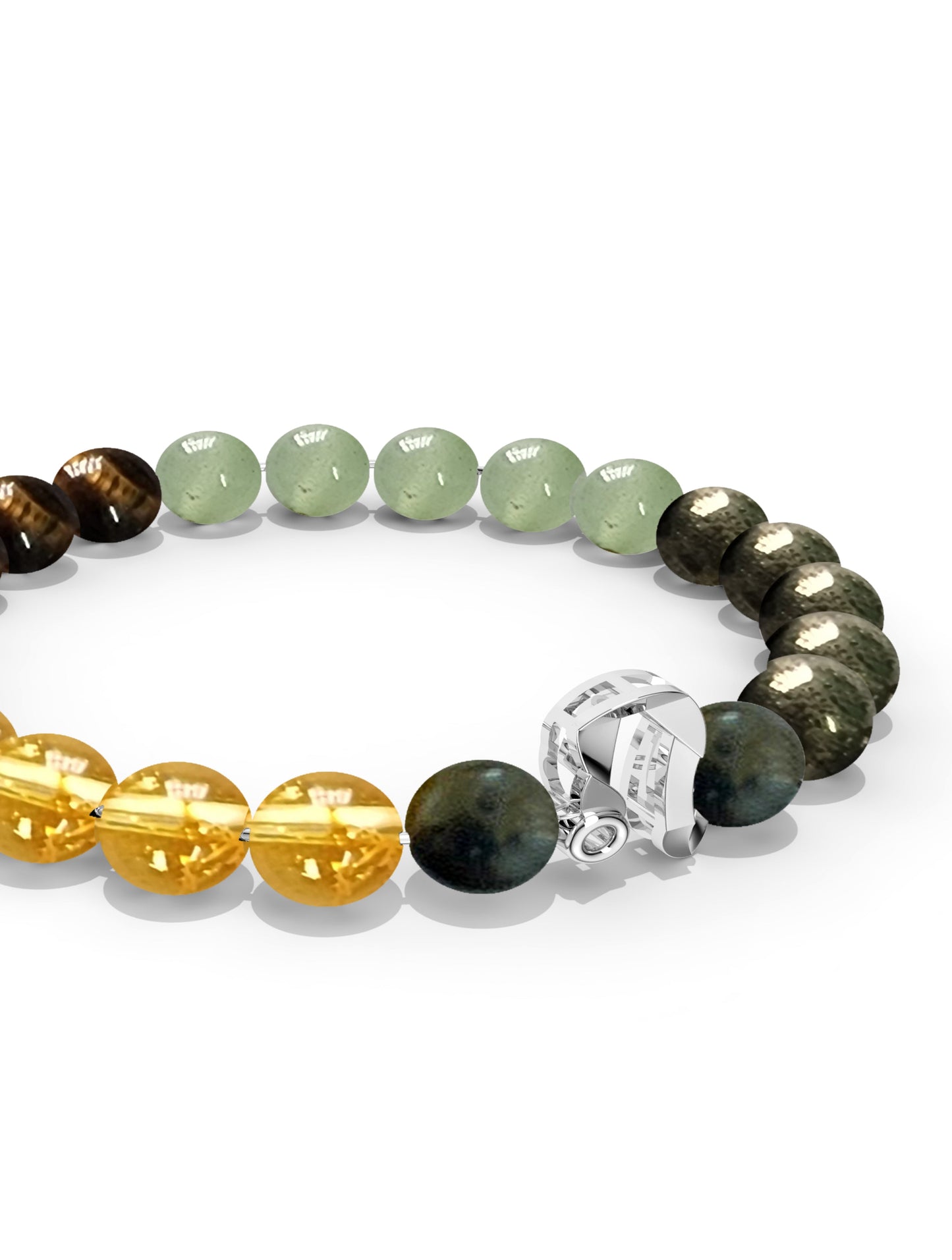 Sterling Silver Leo Money Magnet Bracelet For Men