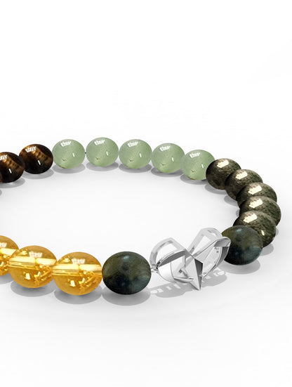 Sterling Silver Aries Money Magnet Bracelet For Men