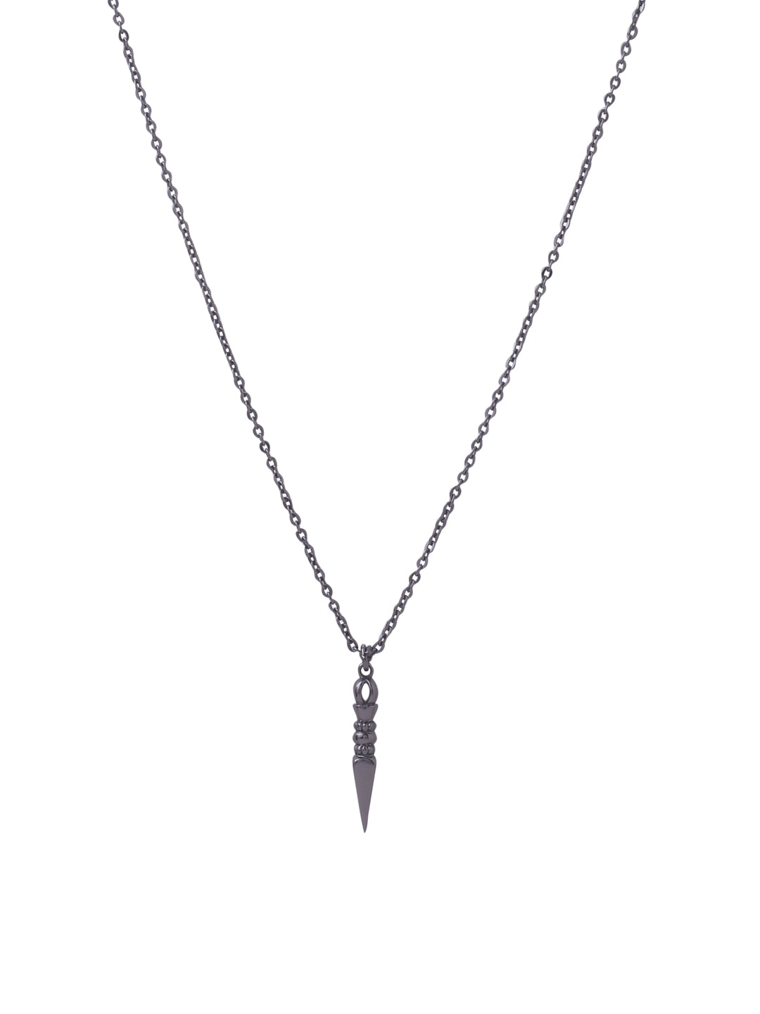 Arrowhead 925 Sterling Silver Black Rhodium Plating Pendant For Men