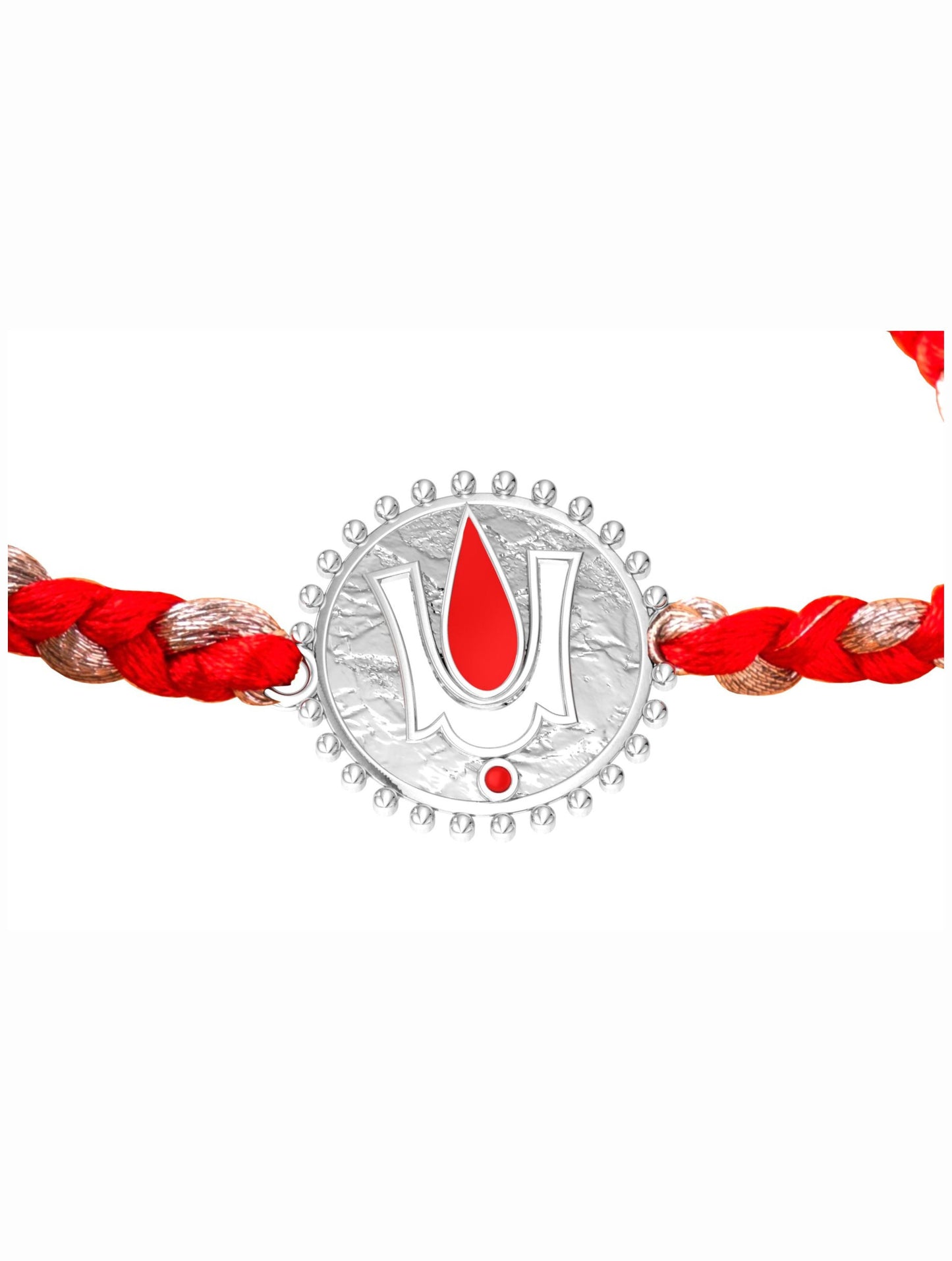 Silver Lord Vishnu Tilak Rakhi