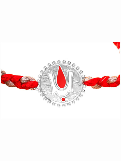 Silver Lord Vishnu Tilak Rakhi