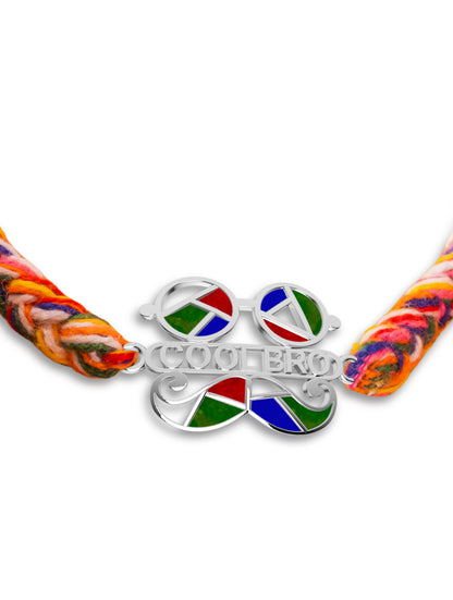 Silver Cool Colourful Bro Rakhi
