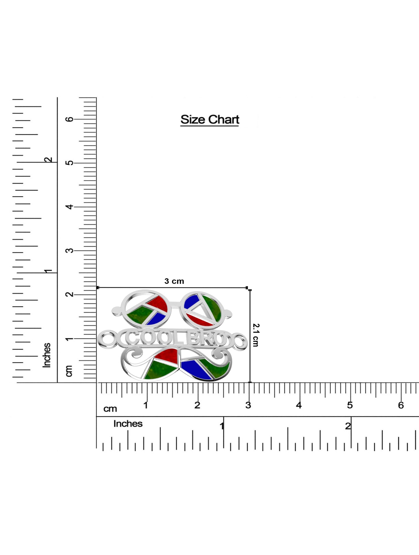 Silver Cool Colourful Bro Rakhi