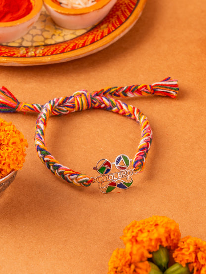 Silver Cool Colourful Bro Rakhi