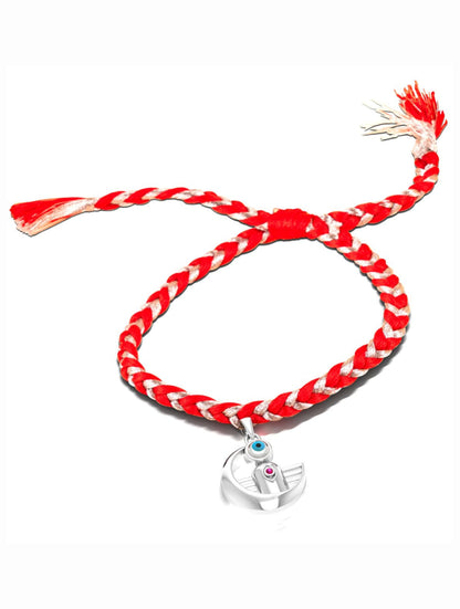 Silver Shiva Evil Eye Rakhi