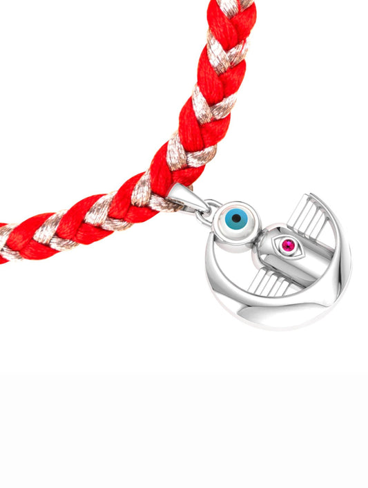 Silver Shiva Evil Eye Rakhi