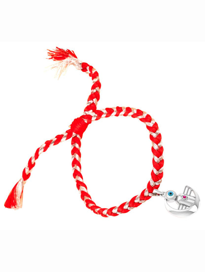 Silver Shiva Evil Eye Rakhi