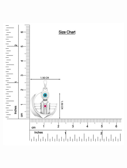 Silver Shiva Evil Eye Rakhi