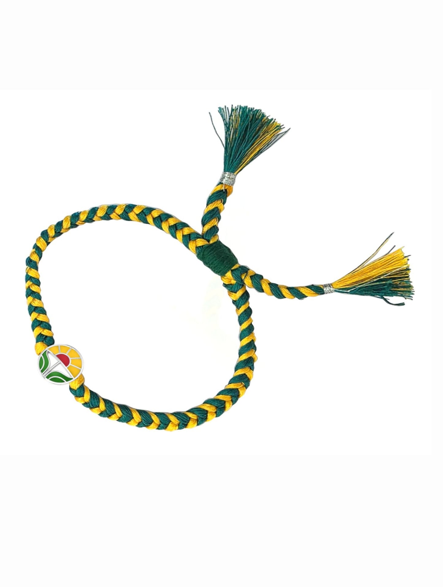 Silver Sunrise Motif Rakhi