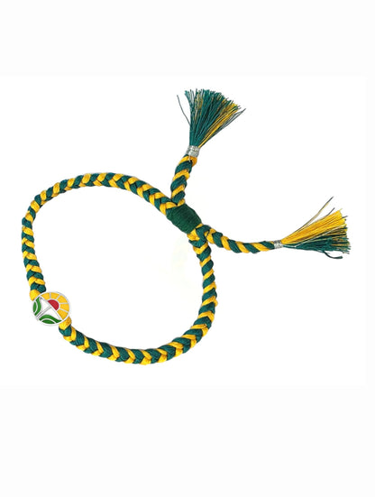 Silver Sunrise Motif Rakhi