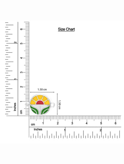 Silver Sunrise Motif Rakhi