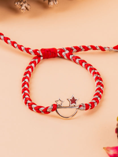 Silver Starry Eyes Rakhi