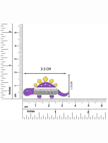 Silver Little Dinosaur Customisable Rakhi