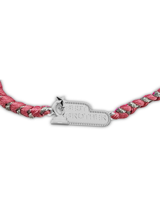 Silver Best Brother Rakhi