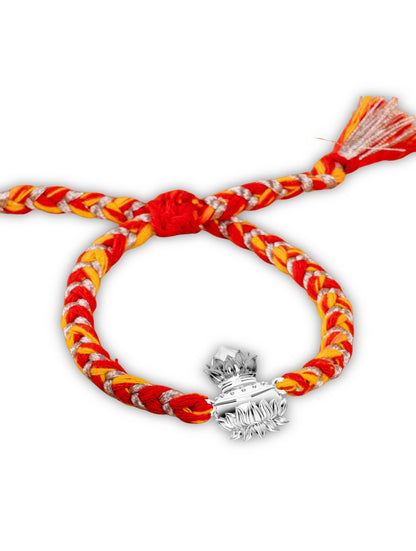 Silver Kalash Rakhi