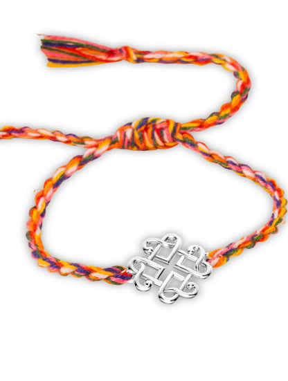 Silver Infinite Heart Rakhi