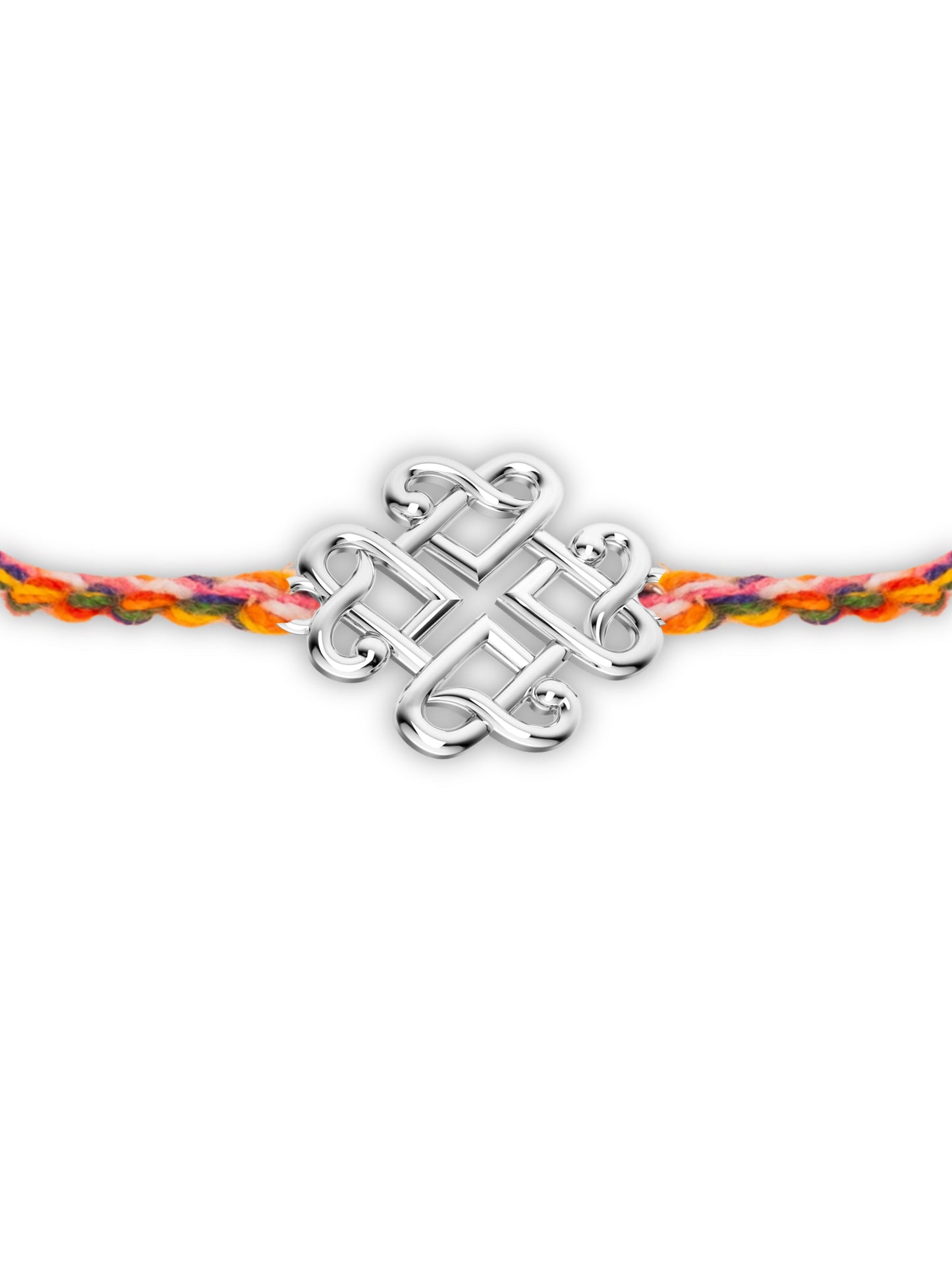 Silver Infinite Heart Rakhi