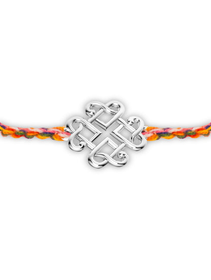 Silver Infinite Heart Rakhi