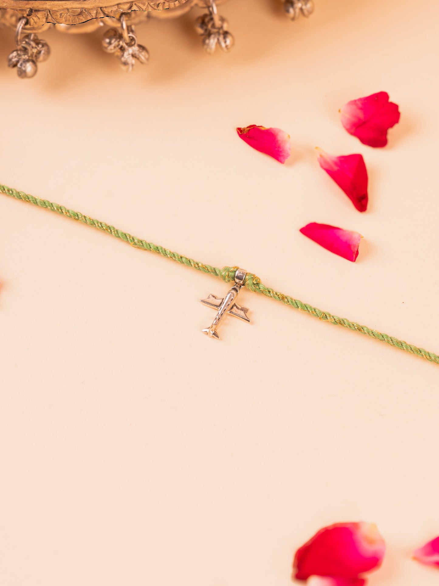 Silver Aeroplane Rakhi