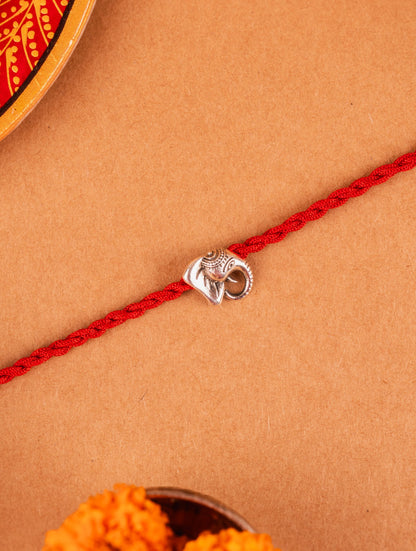 Silver Ganesh Ji Rakhi