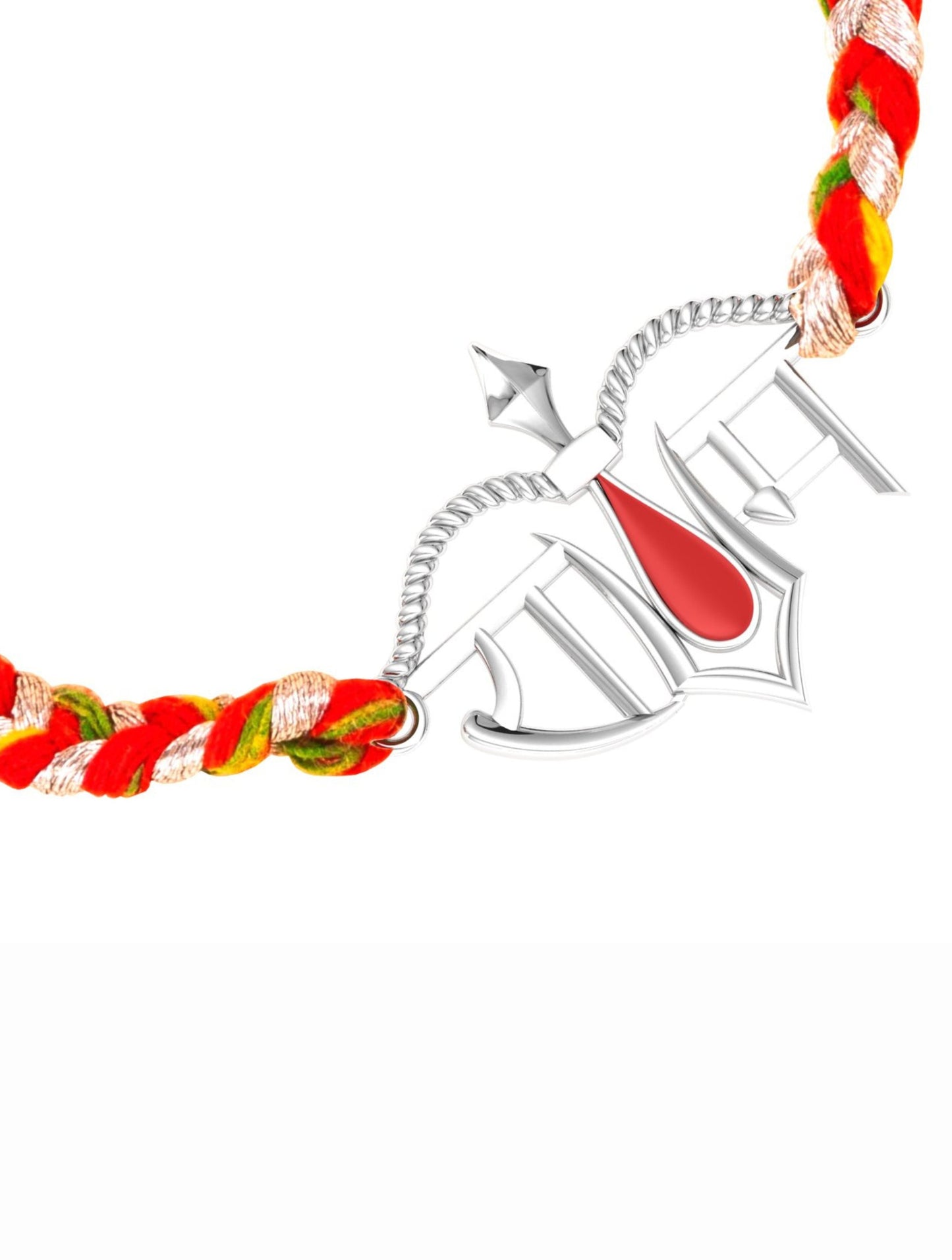 Silver Ram Tilak Rakhi