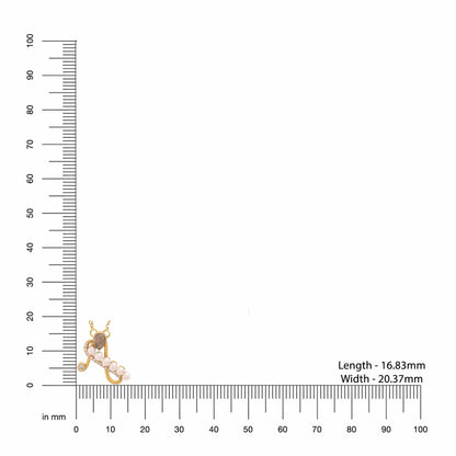 Labradorite Pearl Gold-plated Elegent 'A' Alphabet 925 Sterling Silver Pendant For Women