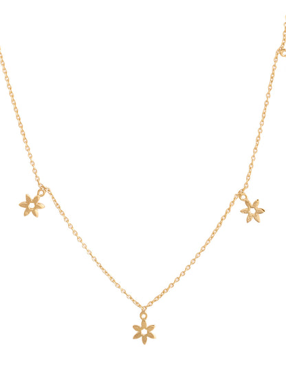 24K Gold Plating Love and Nature Elysian 925 Sterling Silver Necklace For Women