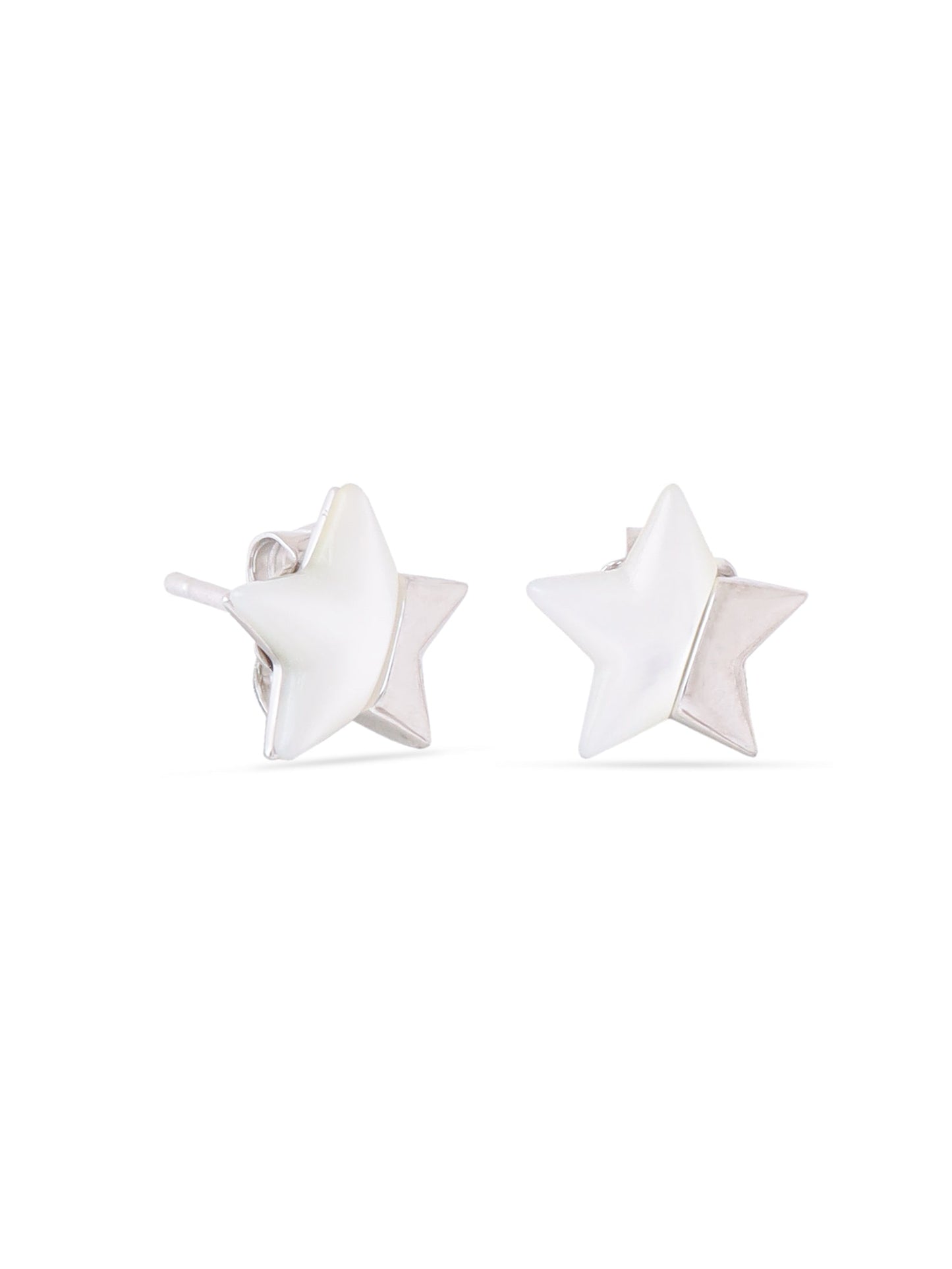 Syra 24k Gold Star-Shaped Mother of Pearl Stud Earrings For Women