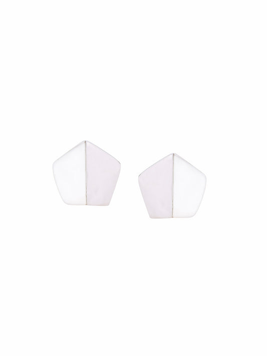 Gold Star Mother Of Pearl Earrings