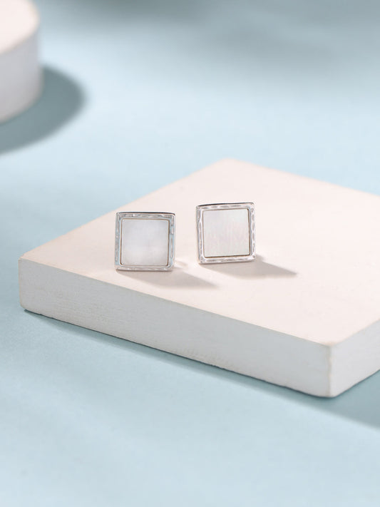 Textured Limitless Mother Of Pearl Earrings