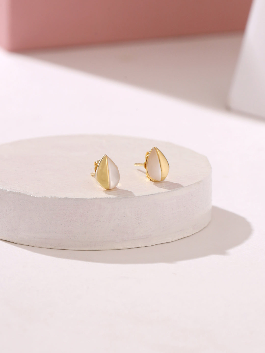 Teardrop Mother Of Pearl Earrings