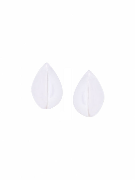 Mother of Pearl Silver Pear-Shaped Syra 925 Sterling Silver Stud Earrings For Women