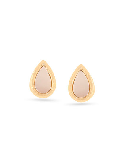 Syra 24k Gold Pear-Shaped 925 Sterling Silver Mother of Pearl Stud Earrings For Women