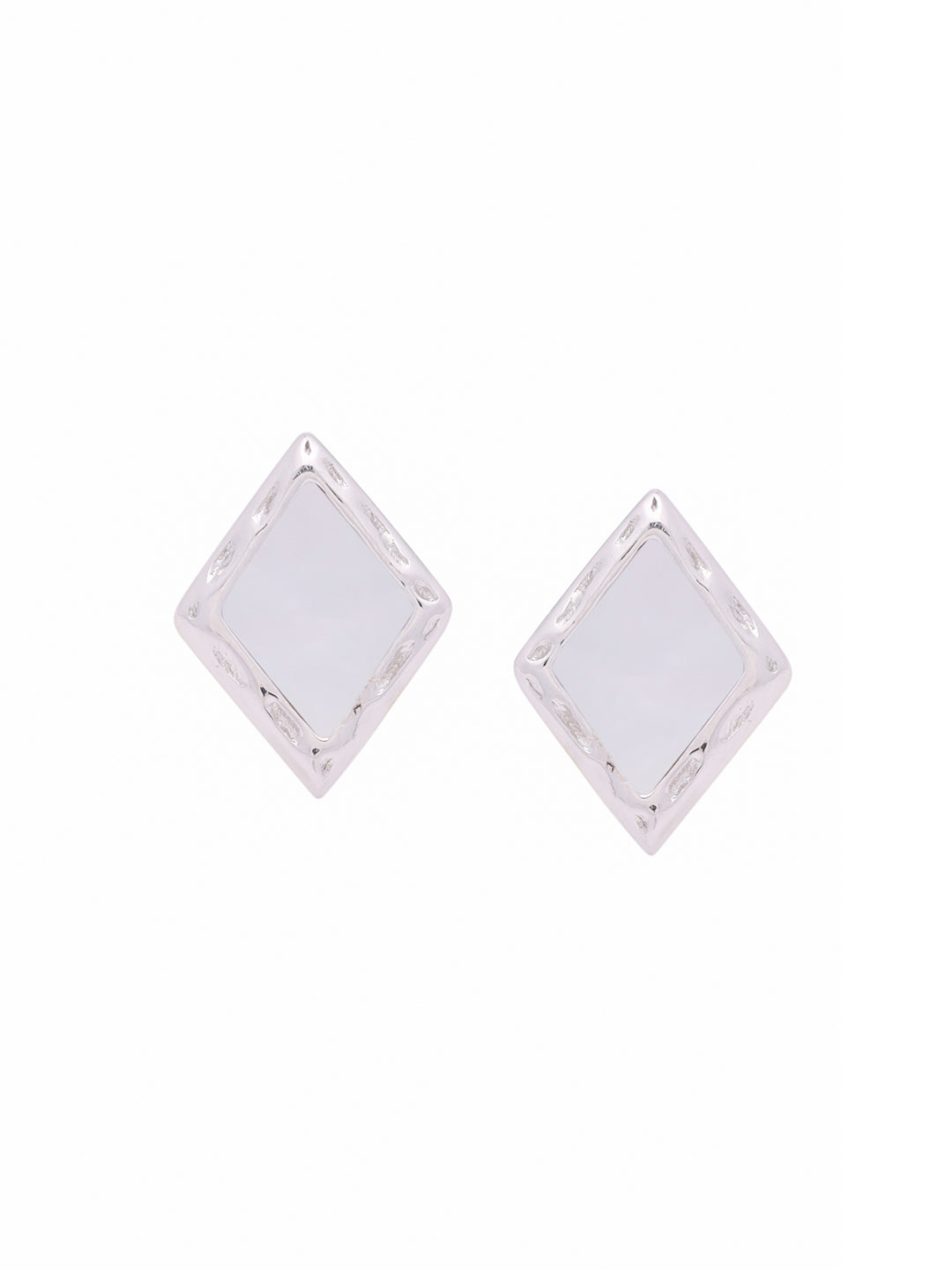 Diamond Shaped Mother Of Pearl Earrings